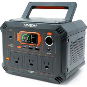 3x 440W (800W Surge) AC Outlets, 4-Mode LED, USB, DC, Type-C, 296Wh Lithium Battery Solar Generator (