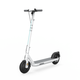 NEON Lite ES10 Foldable Electric Scooter w/18.6 Miles Max Operating Range & 15.5 mph Max Speed - White