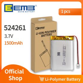 EEMB 524261 3.7V Lipo Battery 1500mAh Rechargeable Lithium Polymer Battery for GPS Navigator MP5 Bluetooth Speaker Camera DVR