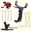 11pcs fish shooting set, iron catapult fishing slingshot scroll - high-power slingshot fishing gear and shooting ability - long-lasting performance an