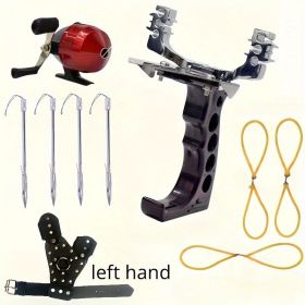 11pcs fish shooting set, iron catapult fishing slingshot scroll - high-power slingshot fishing gear and shooting ability - long-lasting performance an