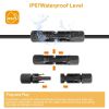 10 Pairs Solar Panel Connectors Solar Wire Adapter Male/Female IP67 Waterproof Connector
