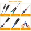 10 Pairs Solar Panel Connectors Solar Wire Adapter Male/Female IP67 Waterproof Connector