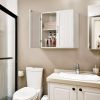 Bathroom Wall Cabinet Kitchen Storage Cupboard Cabinet with 2 Doors Wall Mount Storage Cabinets