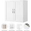 Bathroom Wall Cabinet Kitchen Storage Cupboard Cabinet with 2 Doors Wall Mount Storage Cabinets