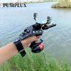 11pcs fish shooting set, iron catapult fishing slingshot scroll - high-power slingshot fishing gear and shooting ability - long-lasting performance an