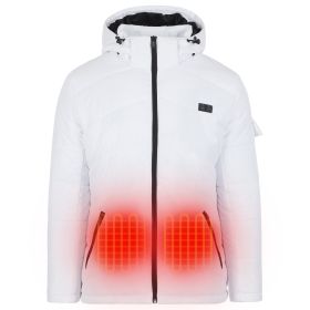 Helios - Paffuto Heated Coat (Color: White-Female, size: xxl)