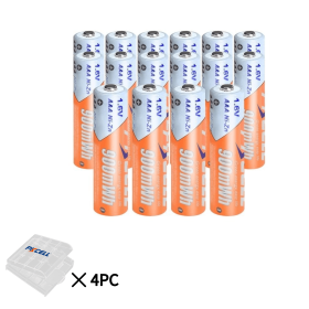 4/8/12/16/20Pcs 1.6V AAA NIZN Rechargeable Battery NIZN Charger PKCELL NI-ZN 900mWh 3A Size for Toys (Color: 16PC)