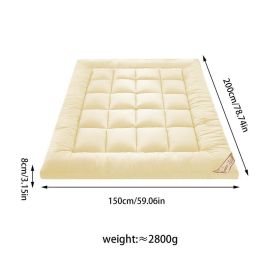 Soft comfortable Fold single double Tatami Mattress Adults bedroom Thick 10cm Topper Tatami Mattress twin queen king size (Color: 150cm)