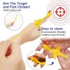 Slingshot Chicken Rubber Chicken Flick Chicken Flying Chicken Flingers Stress Gag Toys, Funny Christmas Easter Chicks Novelty Gifts For Kids